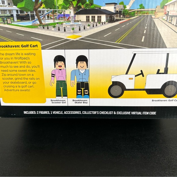 Roblox Brookhaven Golf Cart Figure Set With Exclusive Virtual Item - Picture 9 of 16